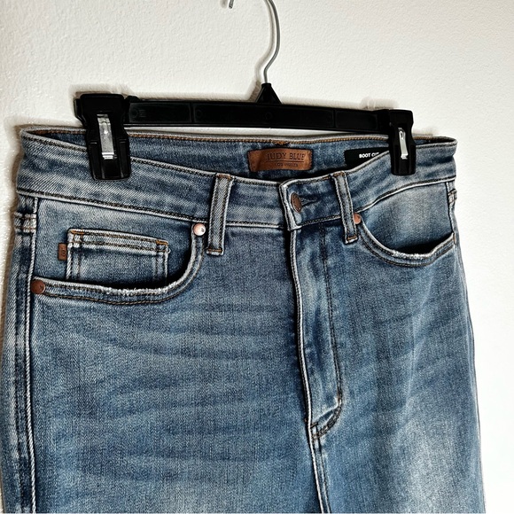 NWOT Judy Blue Courtney Tummy Control Bootcut High Waisted Jeans Size 11 Long - Picture 3 of 9